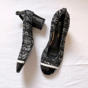 New Tweed Black & White Lanvin Women’s Pumps size 8/7